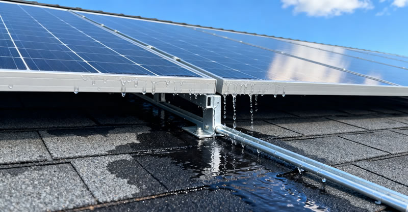 贵阳防水维修中，屋顶光伏板安装后漏水该如何处理？