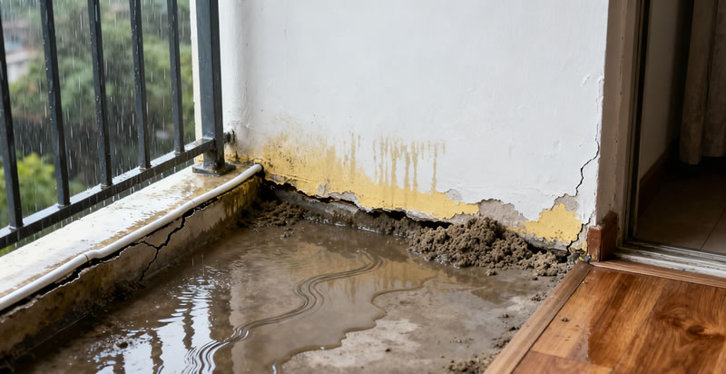 阳台漏水邻居愁?贵阳防水维修解您忧! 阳台漏水邻居愁?贵阳防水维修解您忧!