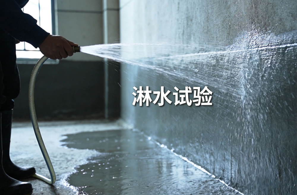 贵阳防水工程：墙面防水层如何做淋水试验？