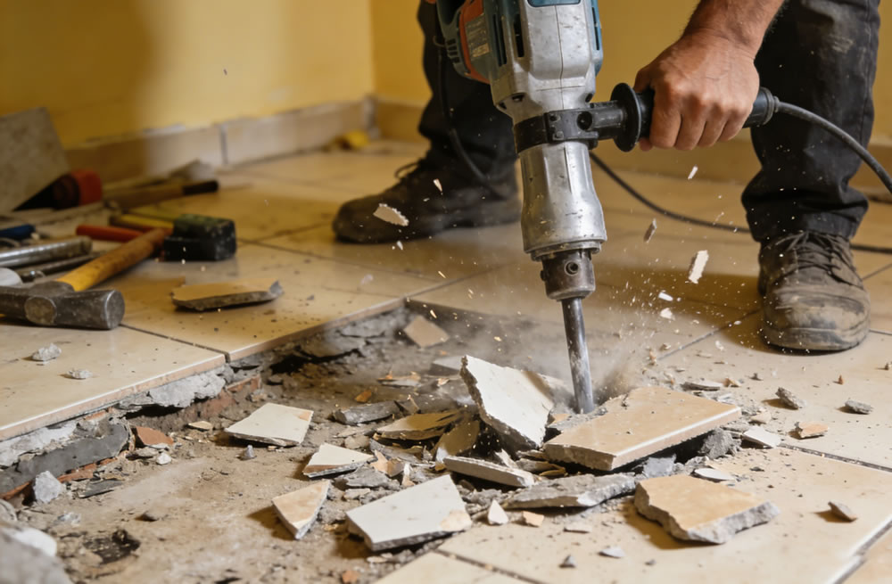 贵阳防水工程：旧房翻新卫生间敲掉瓷砖后，原防水层还能用吗？